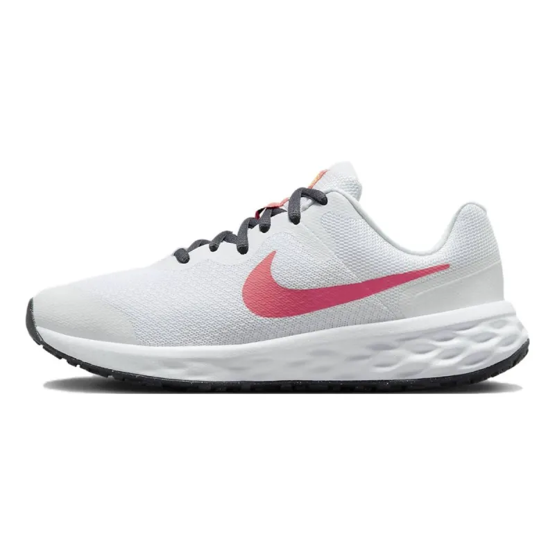 (GS) Nike Revolution 6 Road Running Shoes 'White Gridiron Orange Sea Coral' DD1096-101 sold by KicksCrew