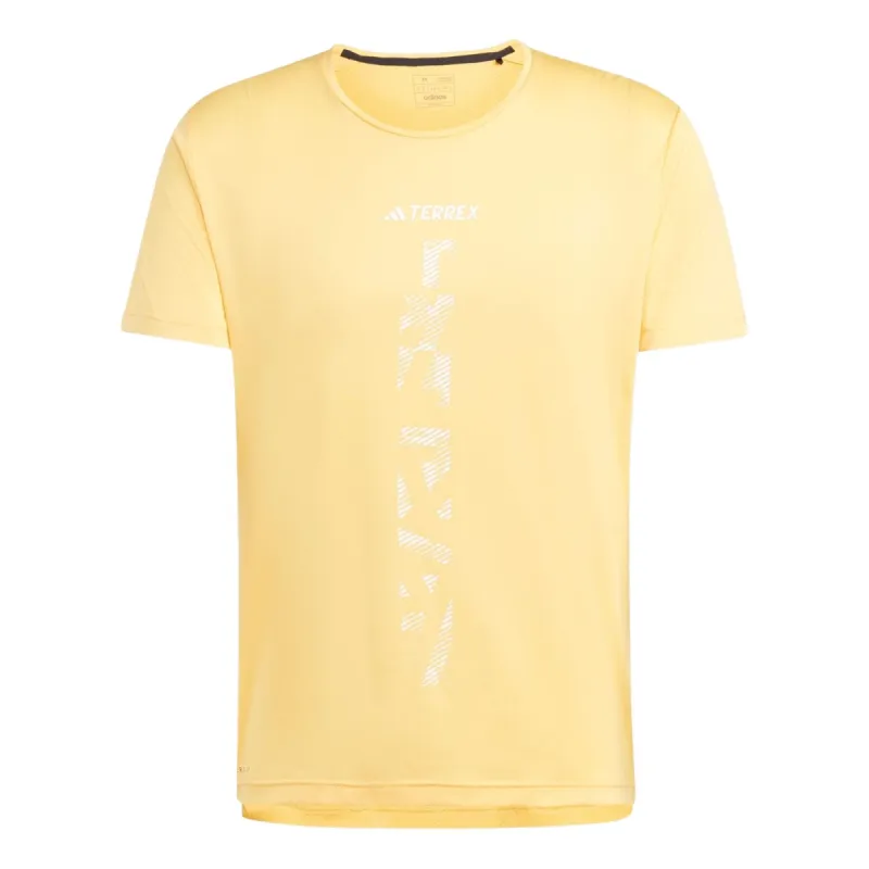 adidas Terrex Agravic Trail Running T-shirt Asia Sizing 'Yellow' IP4816 sold by KicksCrew
