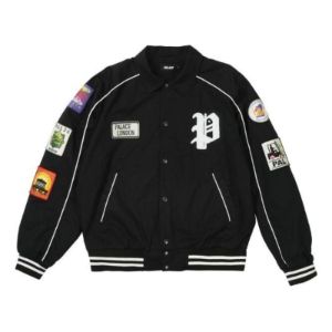 Palace Patches Cotton Bomber 'Black' P22JK155 sold by KicksCrew