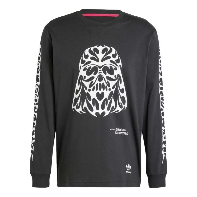 adidas x Star Wars Nanzuka Long Sleeve T-shirt 'Black' IV9471 sold by KicksCrew