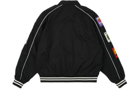Palace Patches Cotton Bomber 'Black' P22JK155 sold by KicksCrew