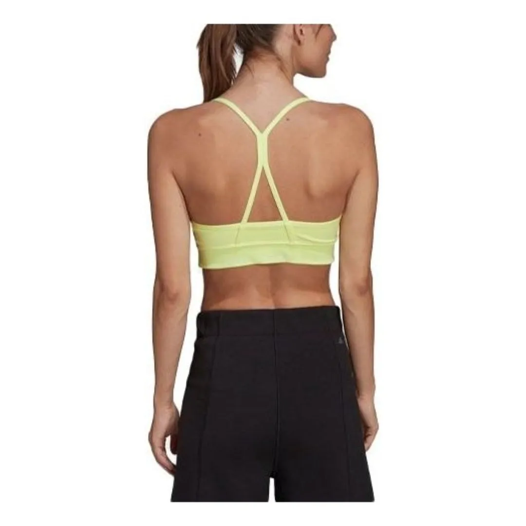 (WMNS) adidas x Karlie Kloss Light-Support Bra 'Yellow' HC1438 sold by KicksCrew product image thumbnail 3
