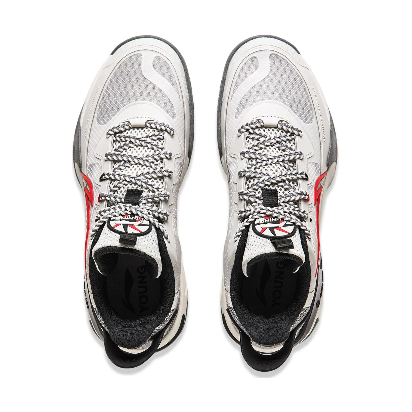 (GS) Li-Ning Wind Shadow 2.0 'White Black Red' YKBU072-3 sold by KicksCrew product image thumbnail 4