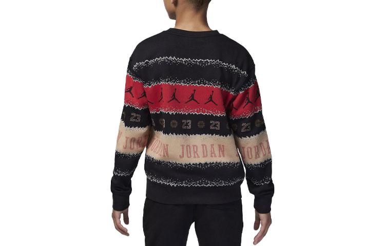 (GS) Air Jordan MJ Holiday Fleece Crew 'Black' 95C724-023 sold by KicksCrew product image thumbnail 3