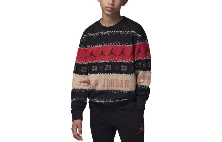 (GS) Air Jordan MJ Holiday Fleece Crew 'Black' 95C724-023 sold by KicksCrew product image thumbnail 2