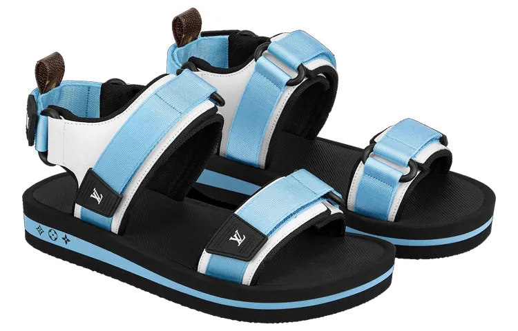 (WMNS) LOUIS VUITTON Arcade Sandals 'Blue' 1A8GJZ sold by KicksCrew product image thumbnail 3