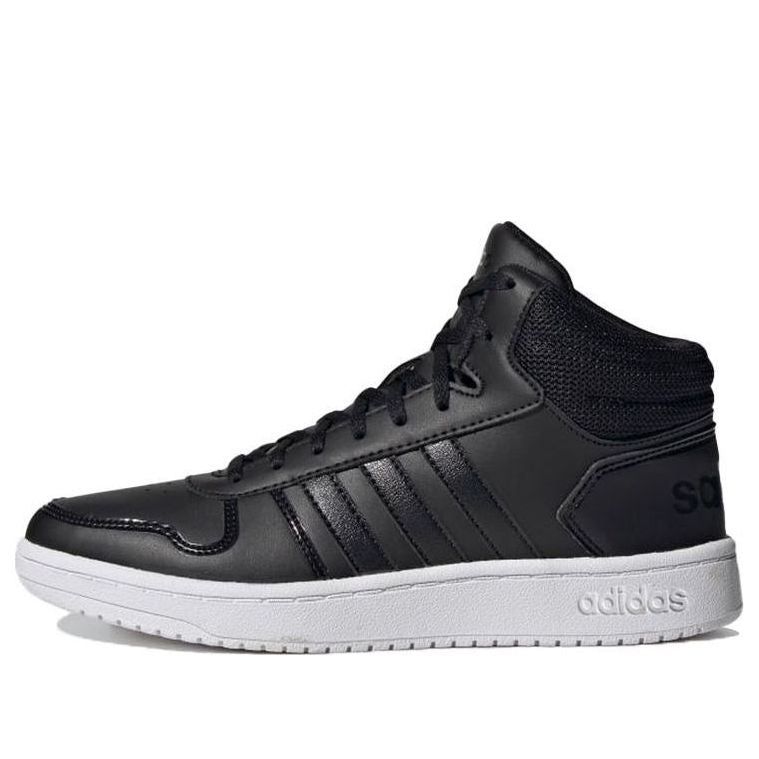 (WMNS) adidas Hoops 2.0 Mid 'Core Black' FY6022 sold by KicksCrew