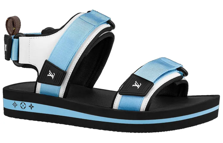 (WMNS) LOUIS VUITTON Arcade Sandals 'Blue' 1A8GJZ sold by KicksCrew product image thumbnail 2
