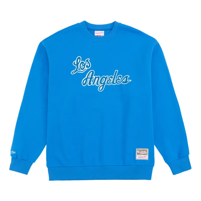 Mitchell & Ness x NBA LA Lakers Sweatshirt 'Blue' MNJYFWHD23092001-BLUE sold by KicksCrew