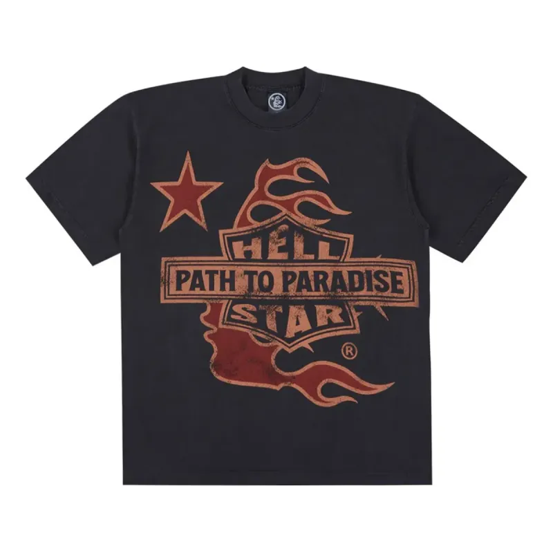 Hellstar Biker T-Shirt 'Black' BKER01-BLAC sold by KicksCrew