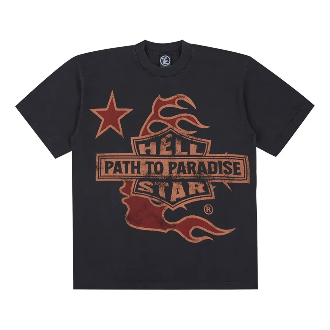 Hellstar Biker T-Shirt 'Black' BKER01-BLAC sold by KicksCrew