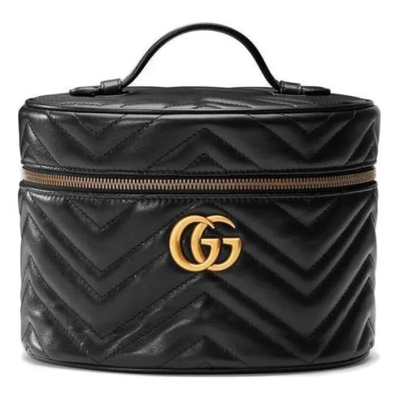 (WMNS) Gucci GG Marmont Small Cosmetic Case 'Black' 611004-DTDCT-1000 sold by KicksCrew