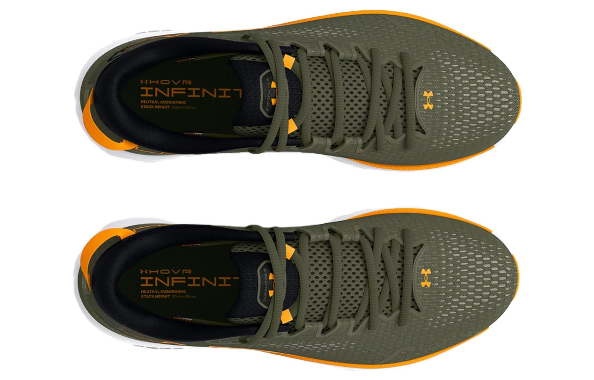 Under Armour HOVR Infinite 5 Running Shoes 'Green Orange' 3026545-302 sold by KicksCrew product image thumbnail 3