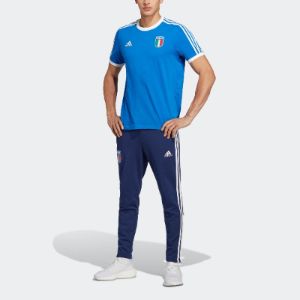 adidas Italy 3-Stripes Tee 'Blue' HT2185 sold by KicksCrew