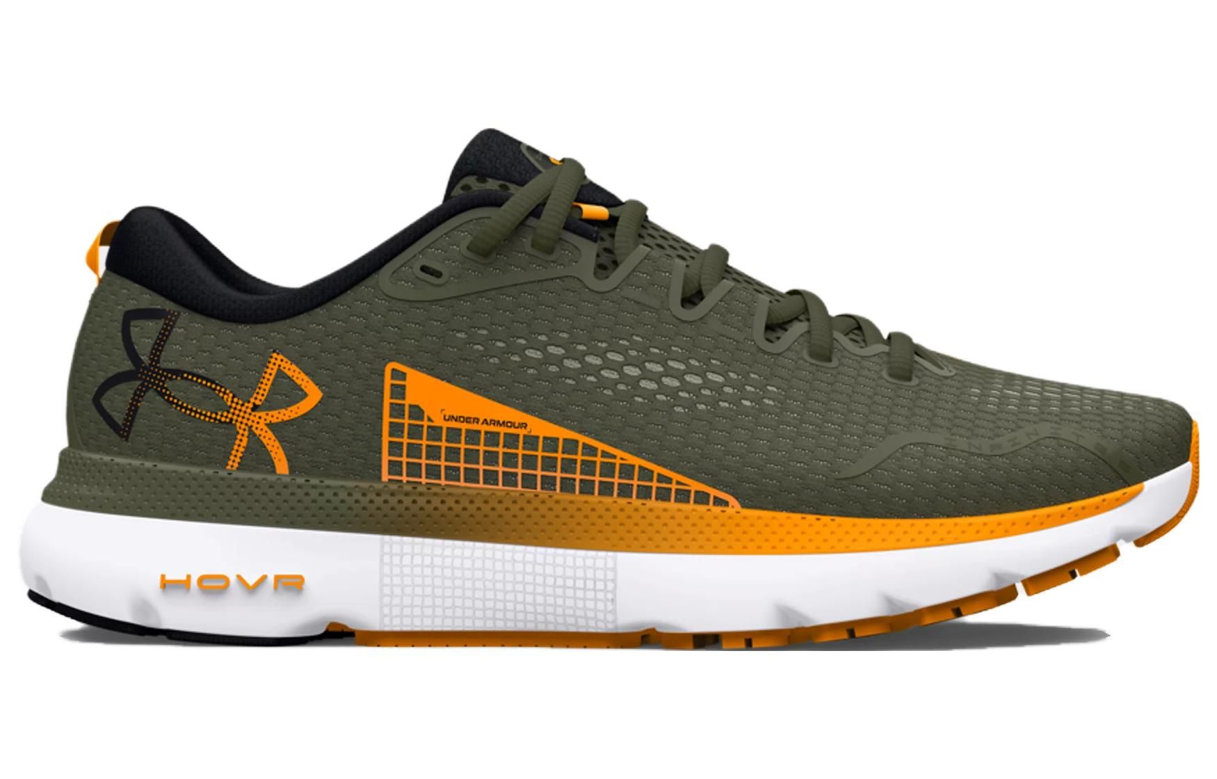 Under Armour HOVR Infinite 5 Running Shoes 'Green Orange' 3026545-302 sold by KicksCrew product image thumbnail 4