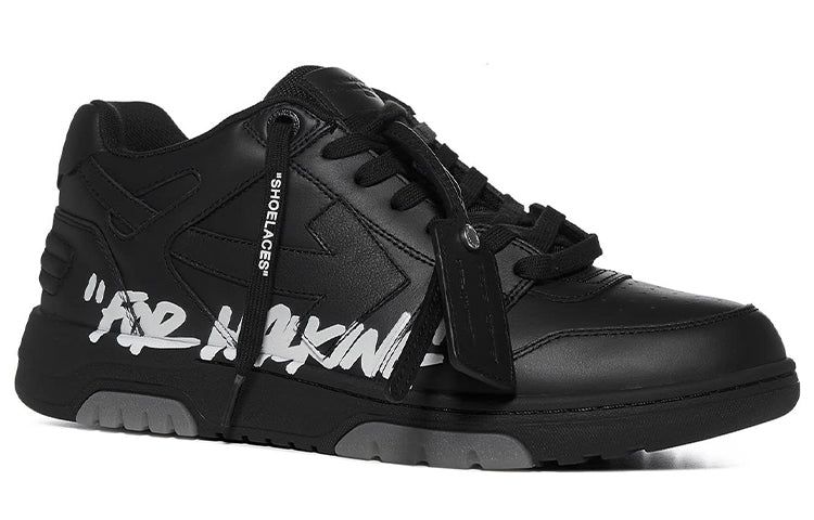 Off-White Out Of Office Low-Top For Walking Sneaker 'Black White' OMIA189F21LEA0031001 sold by KicksCrew product image thumbnail 3