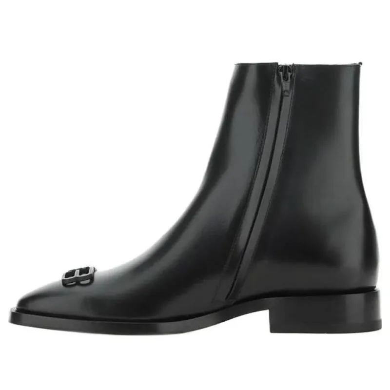 Balenciaga BB Icon Rim Boots 'Black' 712641WA8E31000 sold by KicksCrew