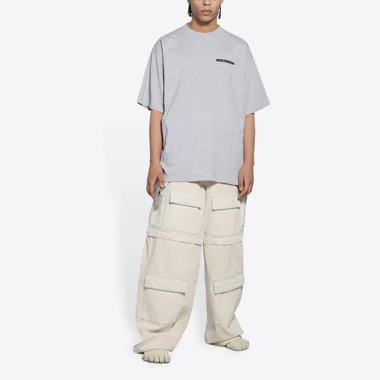 Balenciaga Turn Slit T-Shirt 'Grey Black' 675016TLVB31167 sold by KicksCrew product image thumbnail 3