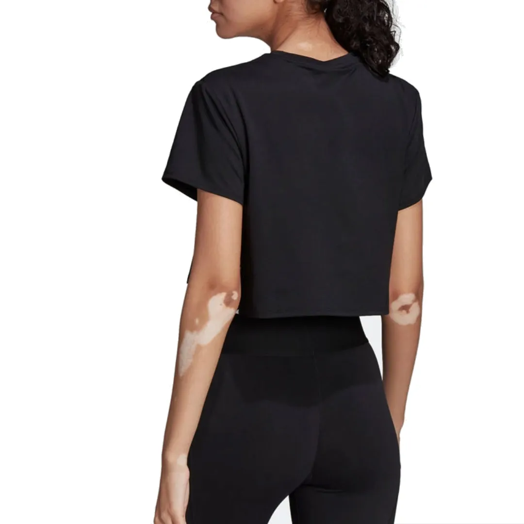 (WMNS) adidas Novelty Training T-Shirt 'Black White' HC0393 sold by KicksCrew product image thumbnail 3