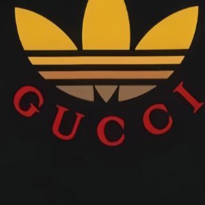 Gucci x adidas Cotton T-Shirt 'Black' 727694-XJE7J-1152-NEW sold by KicksCrew