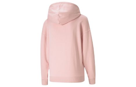 (WMNS) Puma Classics Logo Hoodie 'Pink Gold White' 531385-15 sold by KicksCrew