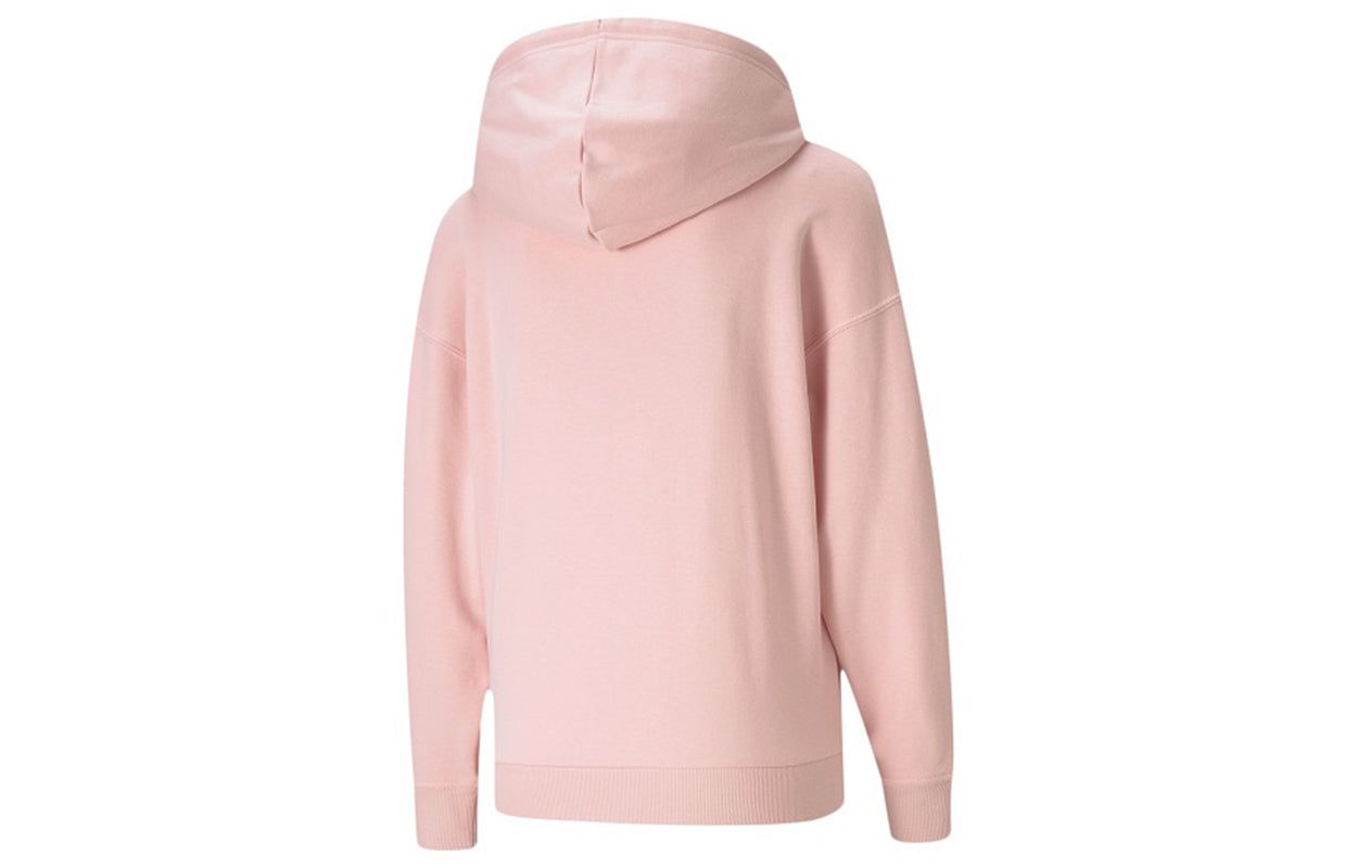 (WMNS) Puma Classics Logo Hoodie 'Pink Gold White' 531385-15 sold by KicksCrew product image thumbnail 2