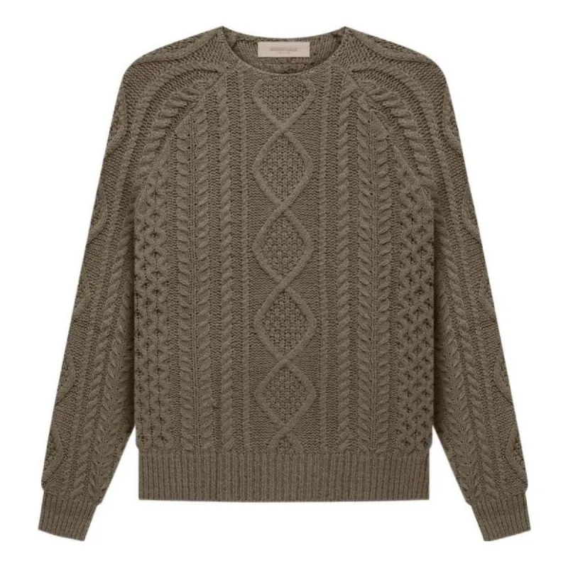 Fear of God Essentials FW22 Cable Knit 'Wood'' FOG-FW22-715 sold by KicksCrew