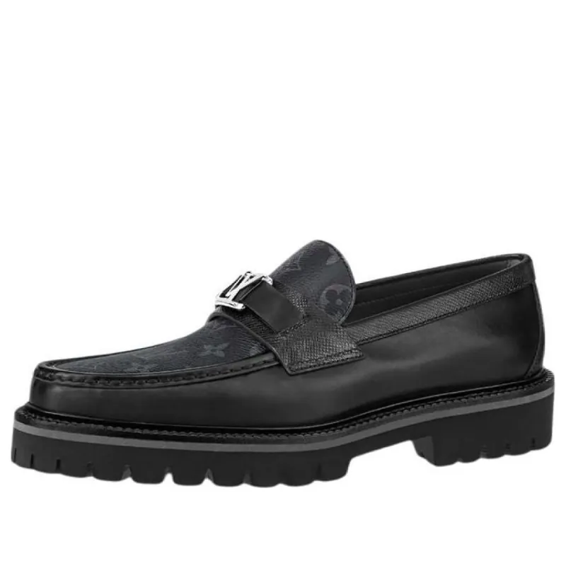 LOUIS VUITTON Major Loafers 'Black Monogram'  1A8YIO sold by KicksCrew