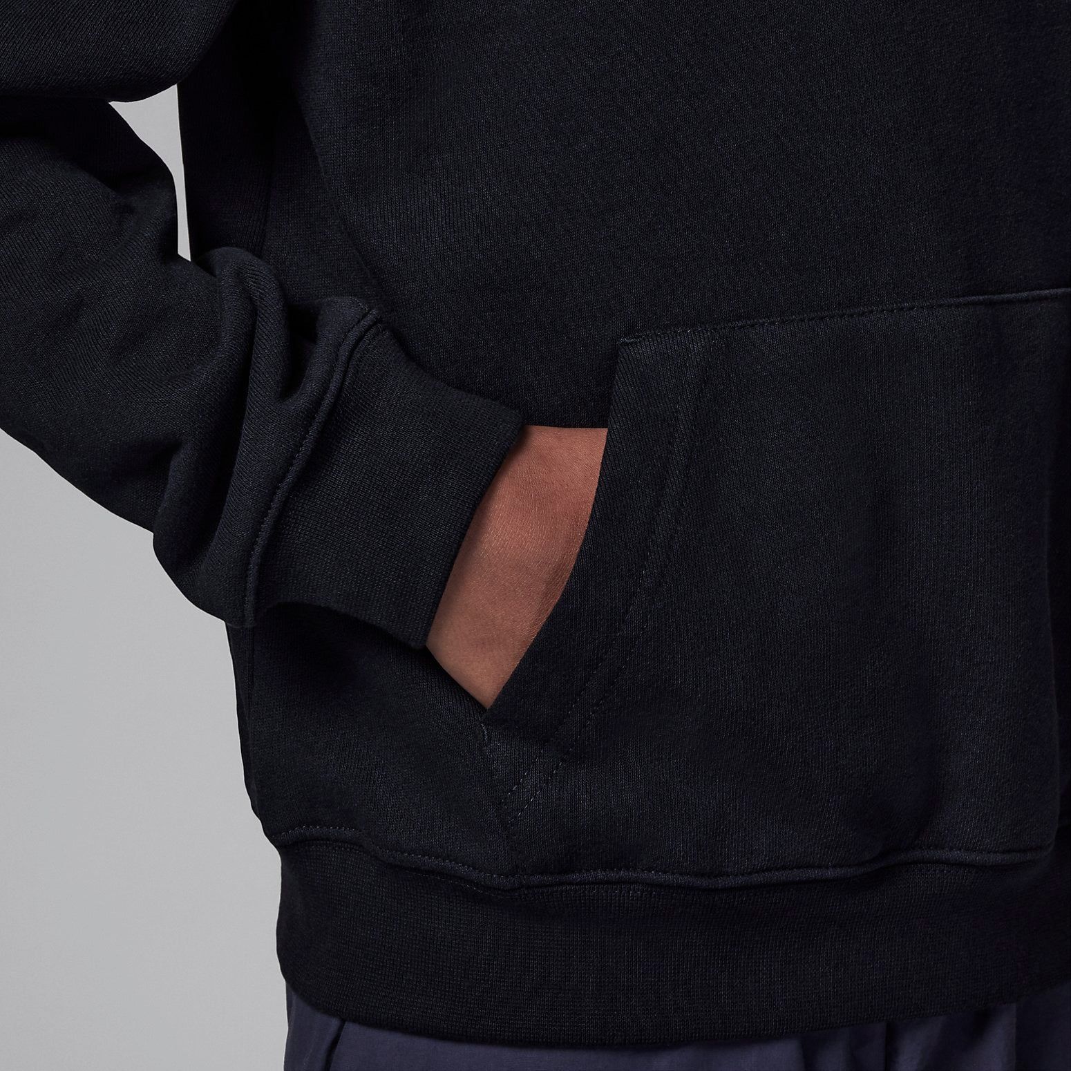 Air Jordan Flight Fleece Hoodie 'Black' FZ6403-010 sold by KicksCrew product image thumbnail 2
