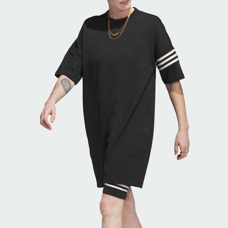 (WMNS) adidas Adicolor Neuclassics Tee Dress 'Black' IB7309 sold by KicksCrew product image thumbnail 2