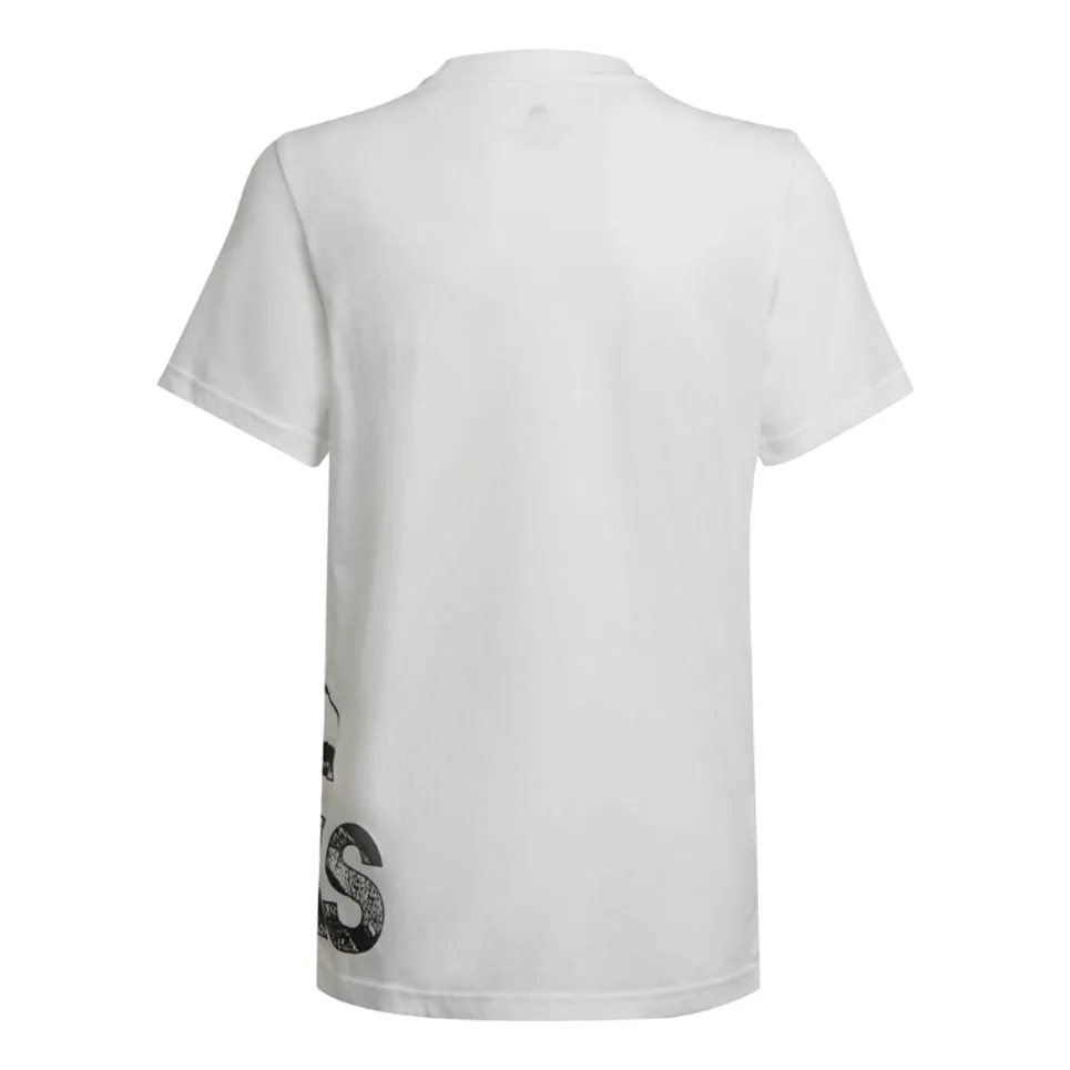 adidas Logo T-Shirt 'White Black' HD9522 sold by KicksCrew product image thumbnail 2