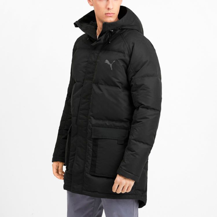 Puma Logo Down Jacket 'Black' 580874-01 sold by KicksCrew product image thumbnail 3