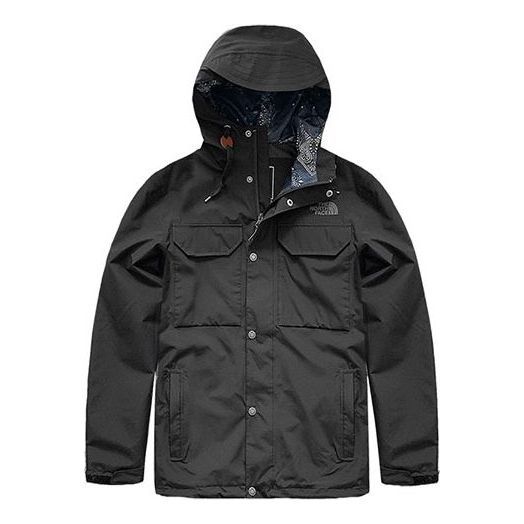 THE NORTH FACE Dryvent Down Puffer Hood Jacket 'Black' NF0A497F-JK3 sold by KicksCrew