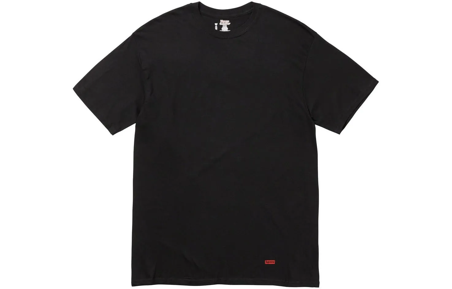 Supreme Week 1 x HANES TAGLESS FW23 T-shirt 'Black' SUP-FW23-020 sold by KicksCrew product image thumbnail 3
