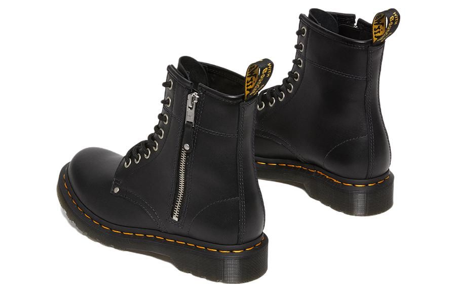 (WMNS) Dr. Martens 1460 Double Zip Leather Lace Up Boots 'Black' 27629001 sold by KicksCrew product image thumbnail 5