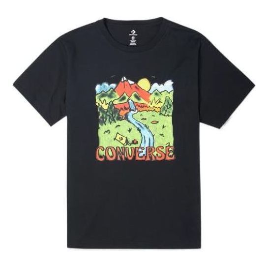 Converse Neon Horizon Graphic T-Shirt 'Black' 10023268-A01 sold by KicksCrew