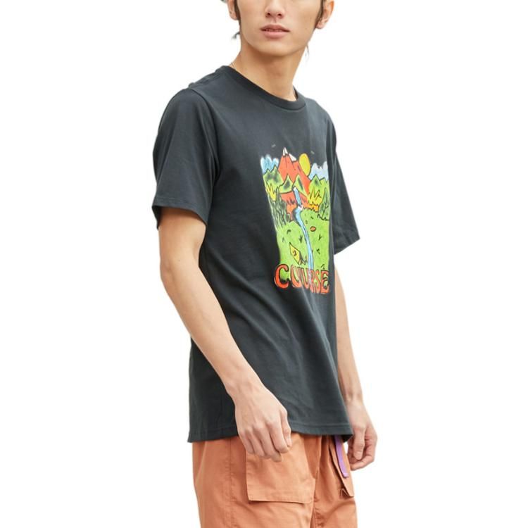 Converse Neon Horizon Graphic T-Shirt 'Black' 10023268-A01 sold by KicksCrew product image thumbnail 5