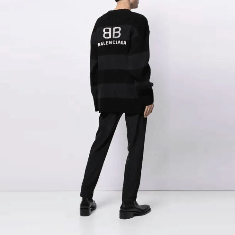 Balenciaga BB Striped Sweater 'Black' 657404T31984058 sold by KicksCrew product image thumbnail 4