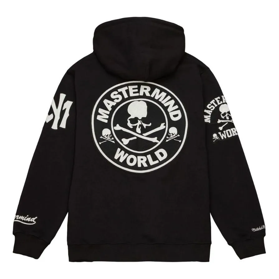 Mitchell & Ness x Mastermind World Hoodie 'Black' OJPO7532-CLBYYPPPBLCK sold by KicksCrew product image thumbnail 2