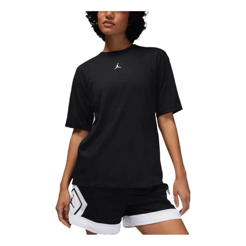 (WMNS) Air Jordan Sport Diamond Graphic T-shirt Asia Sizing 'Black' FN5117-010 sold by KicksCrew