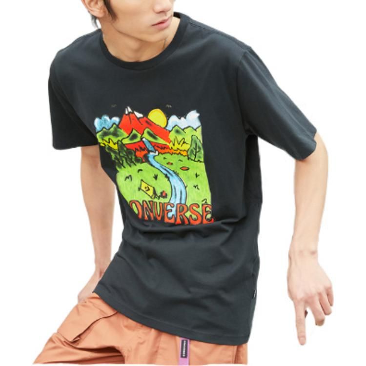 Converse Neon Horizon Graphic T-Shirt 'Black' 10023268-A01 sold by KicksCrew product image thumbnail 4