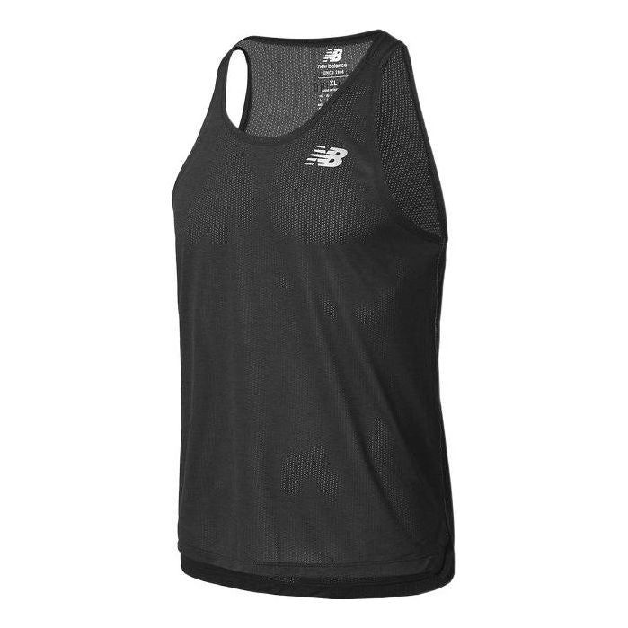 New Balance Essentials Logo Running Tank Top 'Black' AMT21260-BK sold by KicksCrew