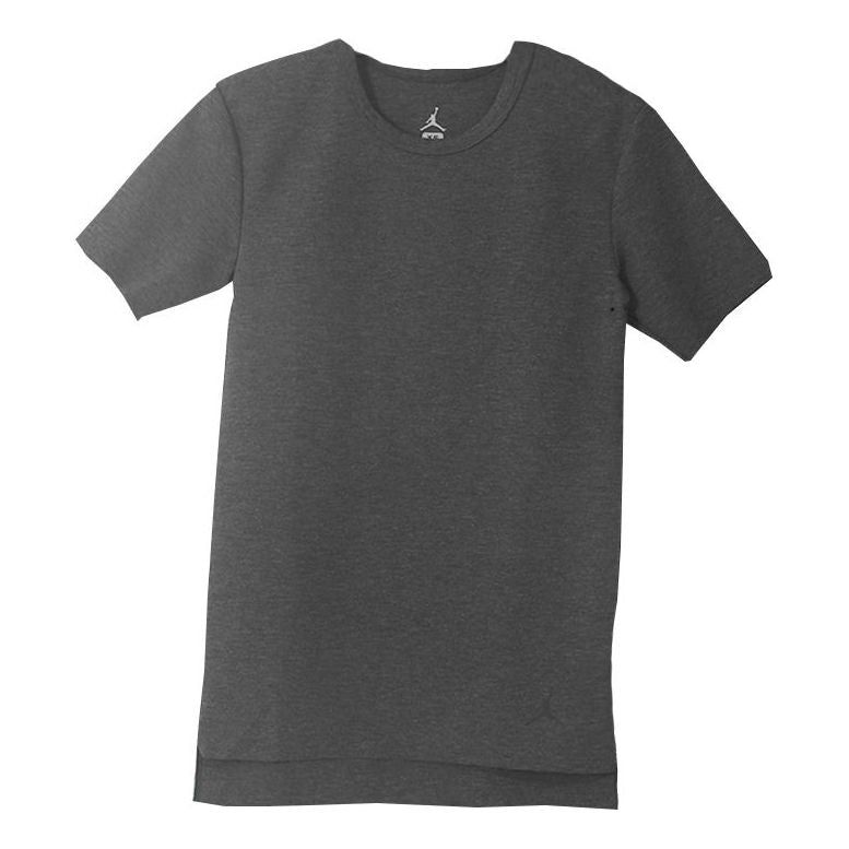 Air Jordan MJ Essentials Fleece T-Shirt 'Grey' 724508-032 sold by KicksCrew