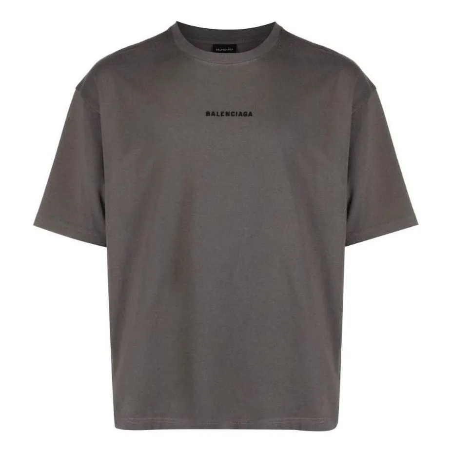 Tシャツ・カットソー BALENCIAGA GREY COTTON SHOE BAG TOP Women's Shoe Bag Top in Grey | Balenciaga US