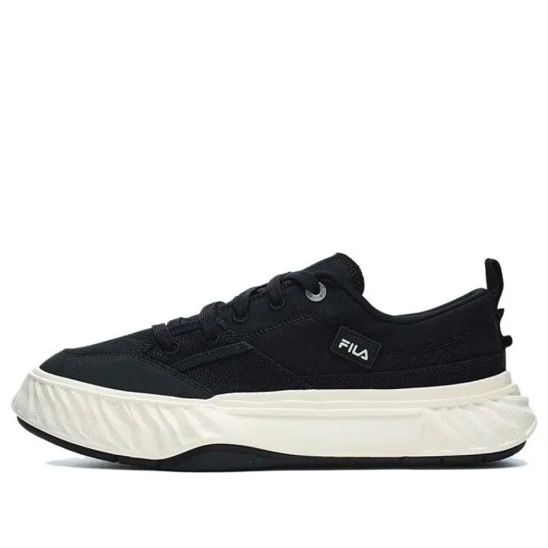 FILA Canvas Low NonSlip Durable Shoes 'Black White' F12M322301FBK sold by KicksCrew