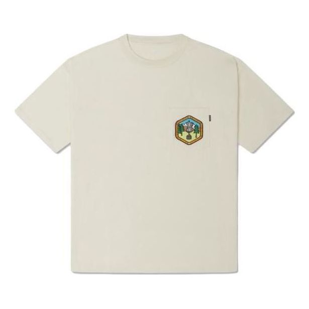 Converse Pocket Logo T-Shirt 'Ivory' 10025881-A01 sold by KicksCrew