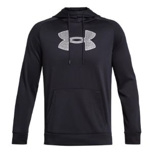 Under Armour Fleece Logo Hoodie 'Black Grey' 1379854-001 sold by KicksCrew