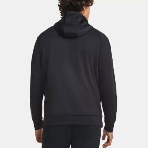 Under Armour Fleece Logo Hoodie 'Black Grey' 1379854-001 sold by KicksCrew