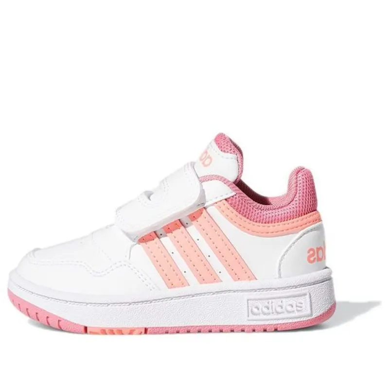 (TD) adidas Hoops 3.0 'White Pink' GW0440 sold by KicksCrew