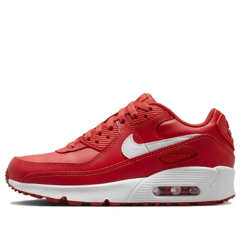 (GS) Nike Air Max 90 Leather 'Track Red' DV3607-600 sold by KicksCrew